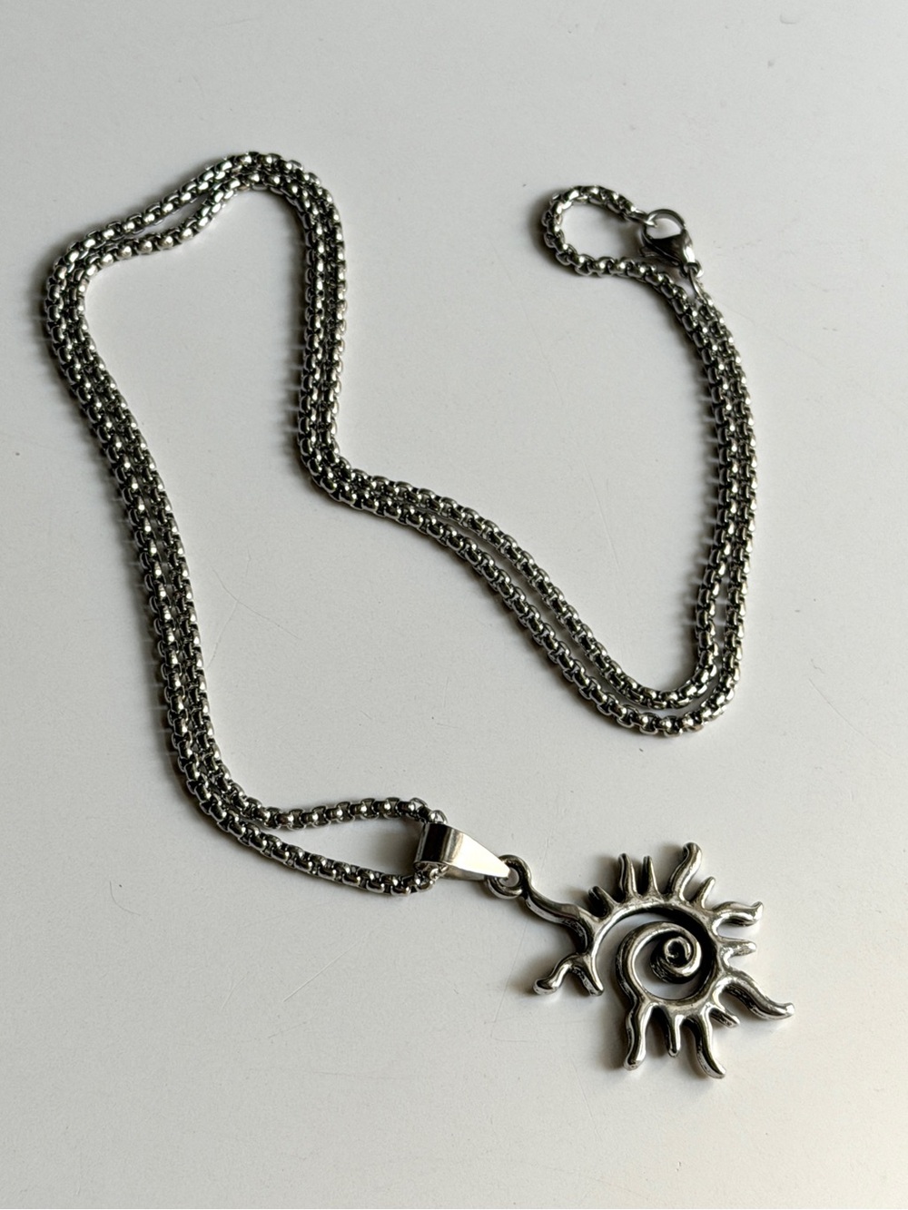 Y2K silver Star Necklace